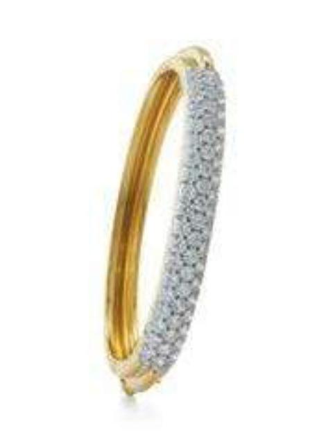 DAVID WEBB Pave Diamond Bangle Bracelet