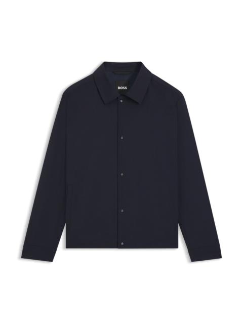 BOSS RELAXED-FIT OVERSHIRT IN A WOOL BLEND