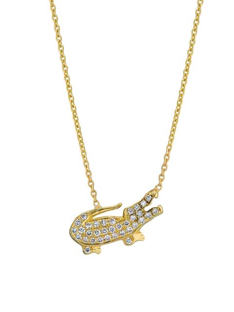 ROBERTO COIN Women's 18K Yellow Gold & 0.10 TCW Diamond Crocodile Pendant Necklace - Yellow Gold