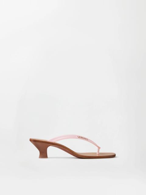 VERSACE Sophie Rubber Thong Sandals 40 mm