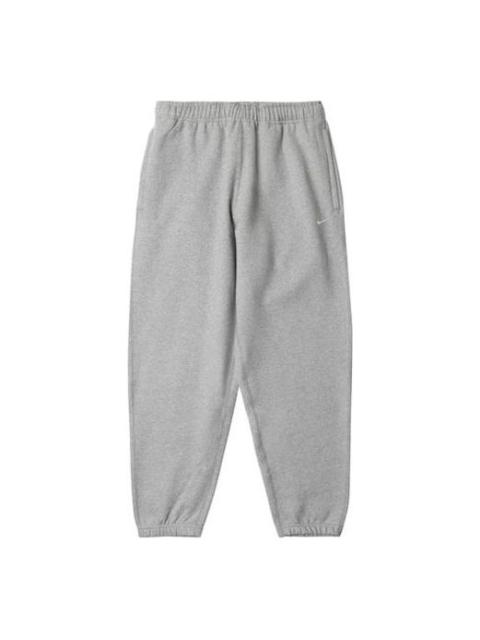 Nike Nike Womens Solo Swoosh Fleece Pant Dark Grey/White