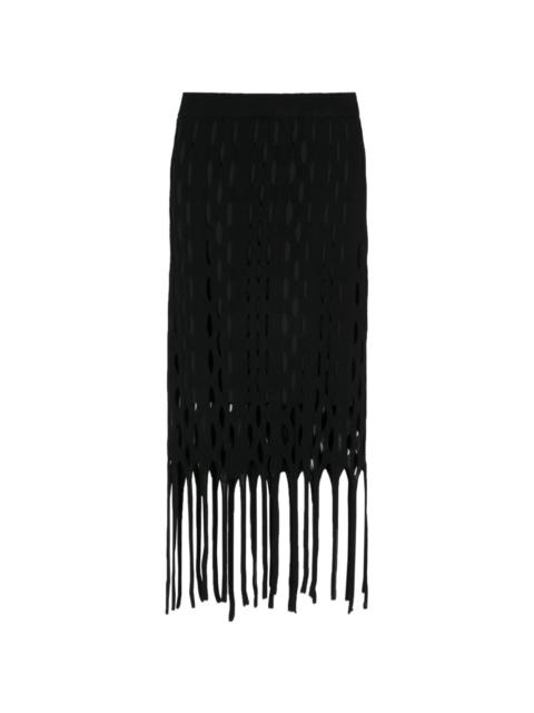 PINKO cut-out knitted skirt
