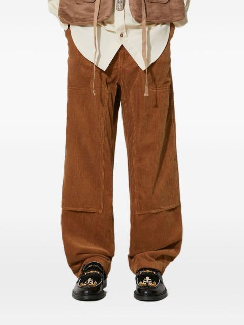 Engineered Garments corduroy panelled trousers