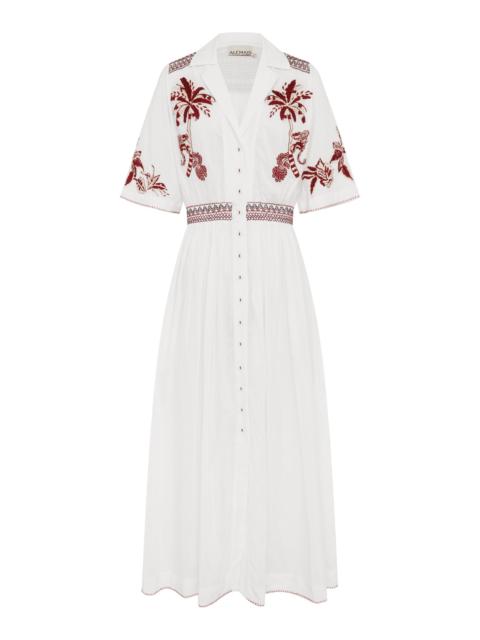 ALÉMAIS Odie Embroidered Shirtdress