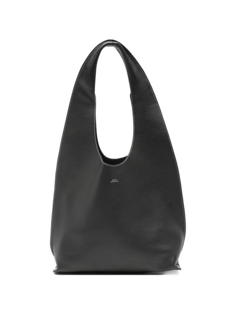 A.P.C. A.p.c. Le Neige Grainy-leather Shoulder Bag