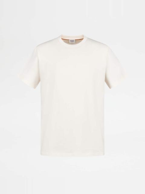 Tod's T-SHIRT IN JERSEY - WHITE