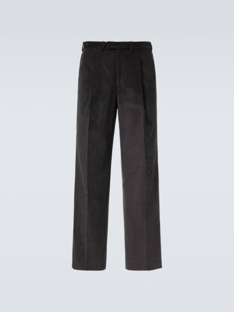 SAMAN AMEL Amo cotton corduroy wide-leg pants