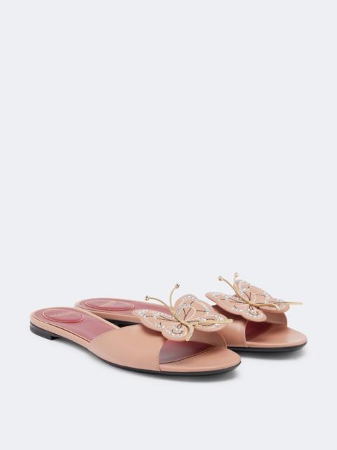 Valentino Flutterby embellished leather sandals