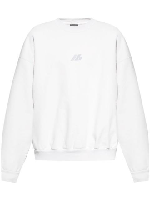 BALENCIAGA logo-print cotton sweatshirt