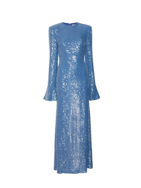 LAPOINTE Sequin Flare Sleeve Dress