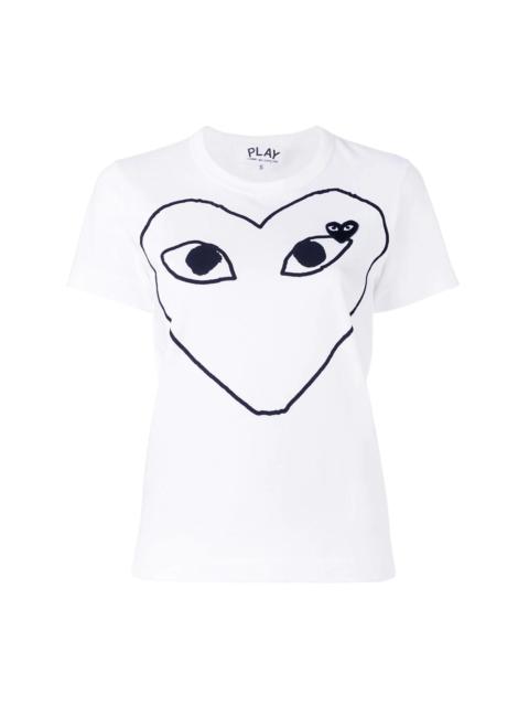 printed heart T-shirt