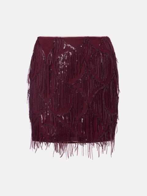 ROTATE Sequined miniskirt