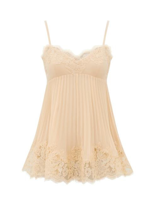 Zimmermann PLEATED LACE CAMI