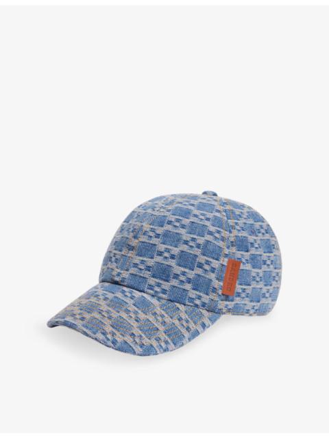 Sandro Cross-Motif Denim Baseball Cap