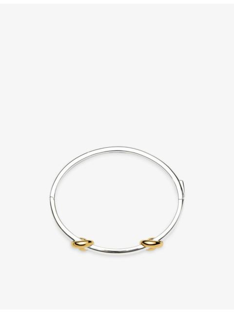 MISSOMA Lucy Williams X Missoma Knot Silver And 18ct Yellow Gold-Plated Bangle