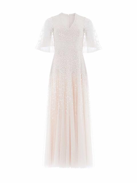 Needle & Thread Dappled Sequin Cape Ankle Gown