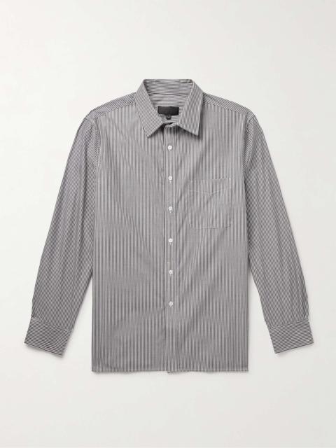 NILI LOTAN Finn Striped Cotton-Poplin Shirt