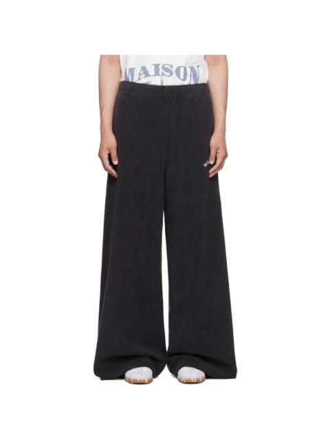 MM6 Maison Margiela Gray Fleece Sweatpants