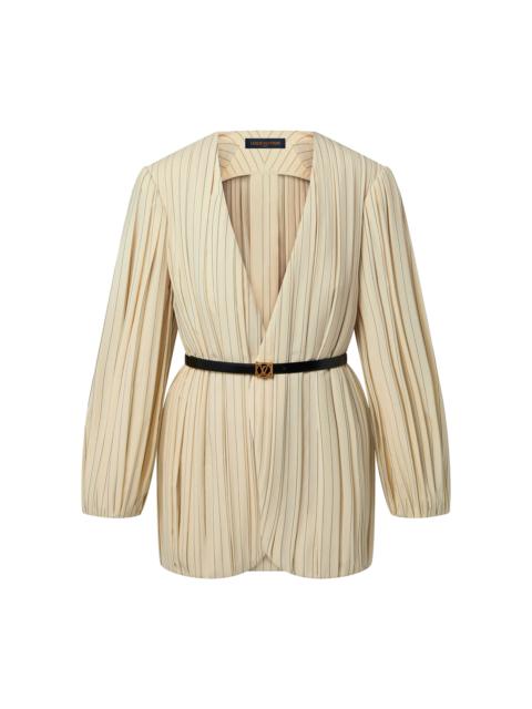 Louis Vuitton Draped Pinstripe Jacket