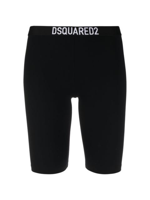 DSQUARED2 logo-waistband cycling shorts