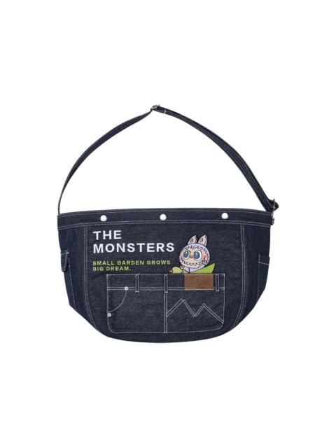 POP MART Pop Mart The Monsters Fall In Wild Series Denim Messenger Bag