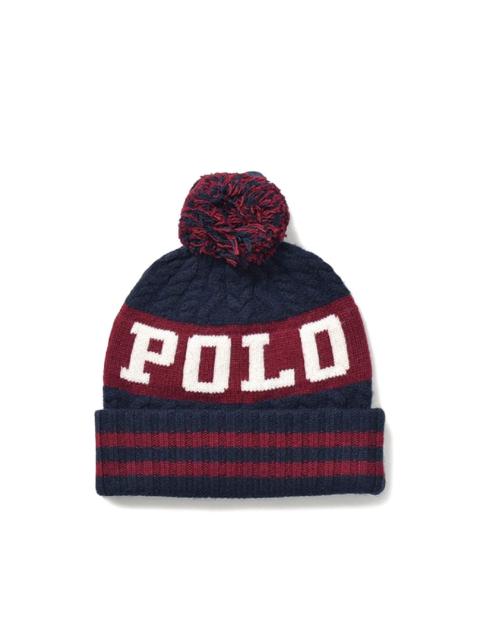 Polo Ralph Lauren cable-knit pom-pom beanie hat