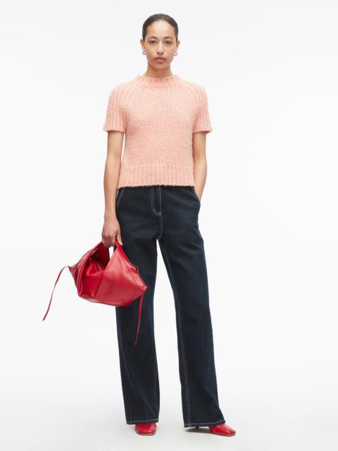3.1 Phillip Lim Marled Wool Mockneck Tee