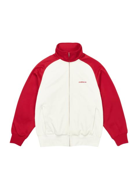 PALACE POLYKNIT TRACK JACKET TRUEST RED /  SOFT WHITE