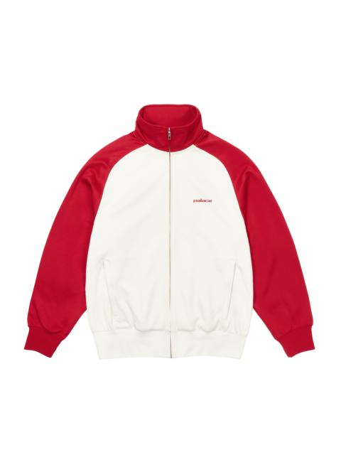 PALACE POLYKNIT TRACK JACKET TRUEST RED / SOFT WHITE