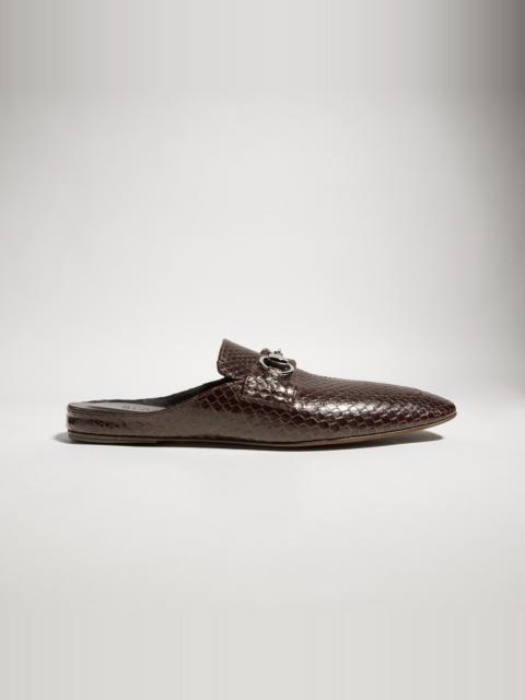 GUCCI Women's Ragazzo python mule