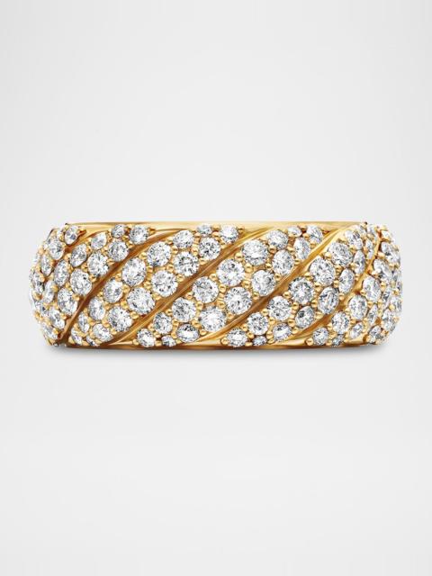 DAVID YURMAN 7.5mm Sculpted Cable Ring in 18K Gold