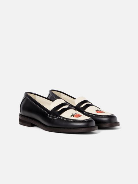 DUKE + DEXTER Wilde Orange Penny Loafer - Women's