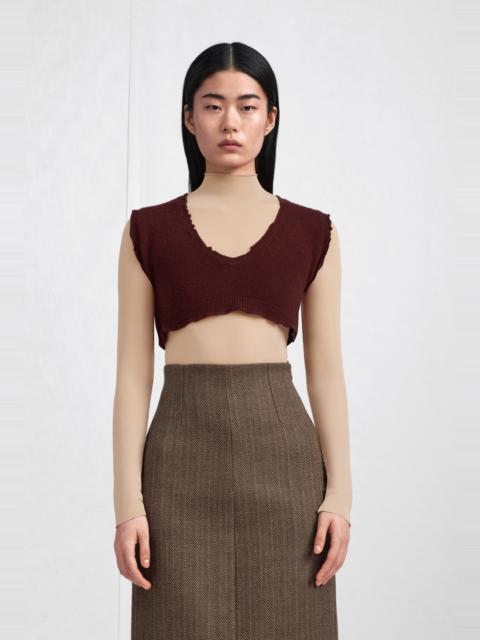 Maison Margiela Lived-In Raw-Edge Knit Vest