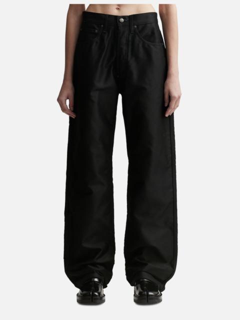 SATIN COTTON TROUSERS