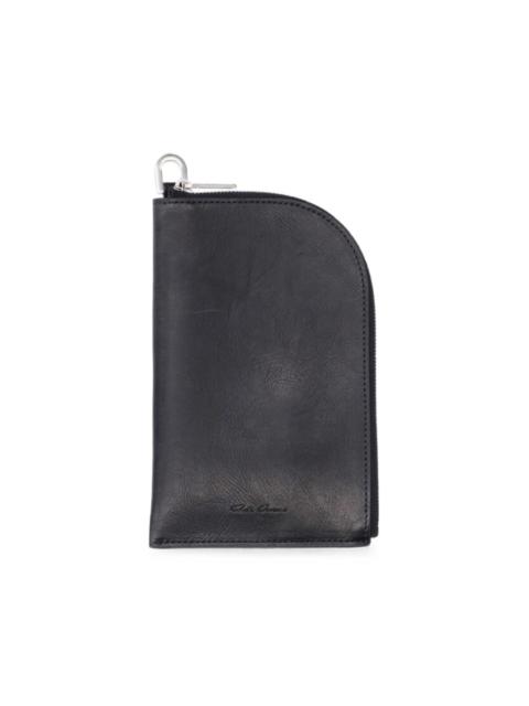 Rick Owens zip-around leather wallet