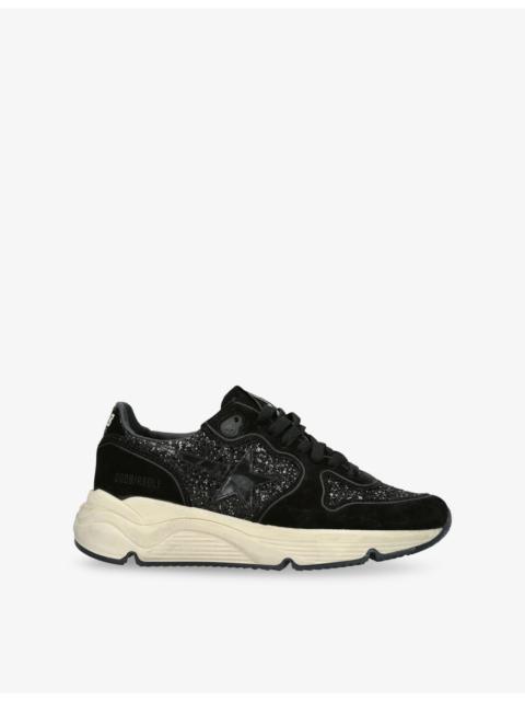 Golden Goose Running Sole 90100 Glitter-Embellished Trainers