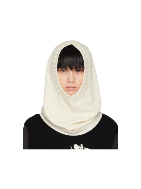 TAKAHIROMIYASHITA TheSoloist. Off-White Lambswool Huge Balaclava