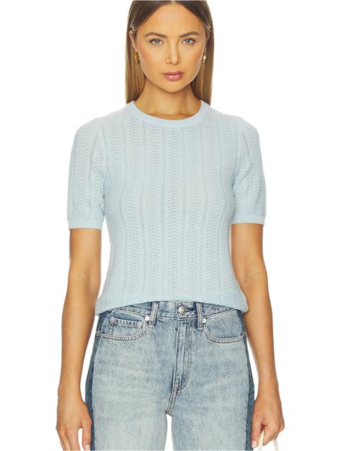 rag & bone Francesca Merino Short Sleeve Sweater
