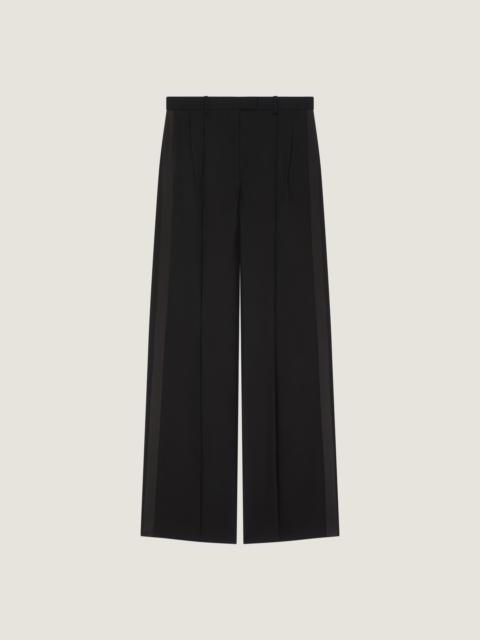 Givenchy DOUBLE PLEAT TUXEDO PANTS IN WOOL AND MOHAIR