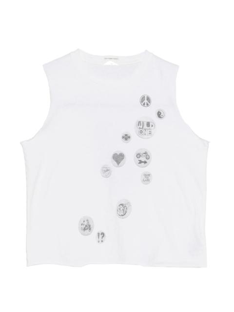 MOTHER Mother Graphic-print Sleeveless Top