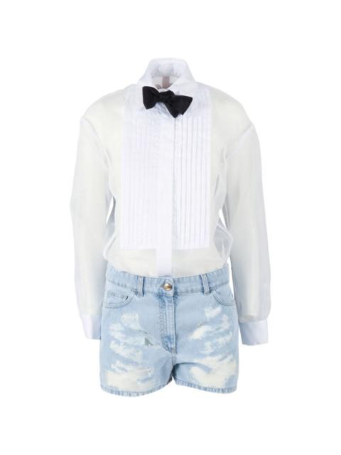 ELISABETTA FRANCHI bow-tie romper suit