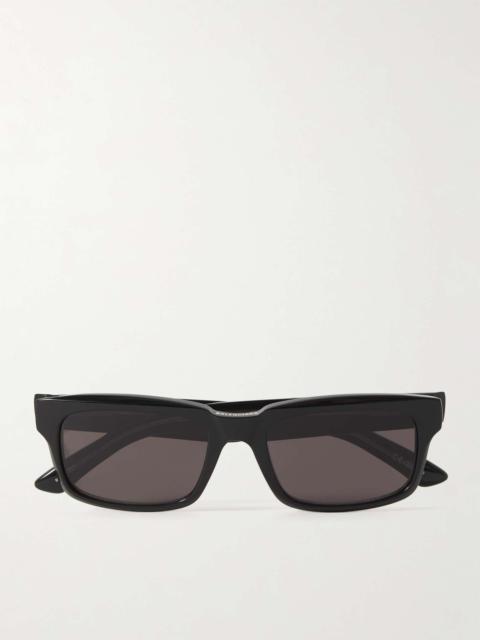 Rectangle-Frame Recycled-Acetate Sunglasses
