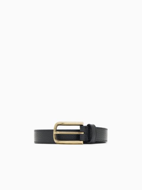 EMPORIO ARMANI PALMELLATO-LEATHER BELT