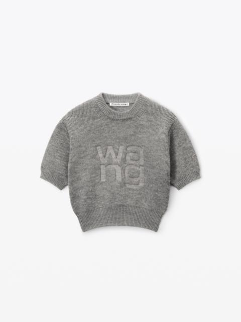 Alexander Wang short sleeve pullover in compact deboss
