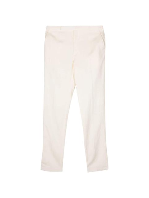 shantung tapered trousers