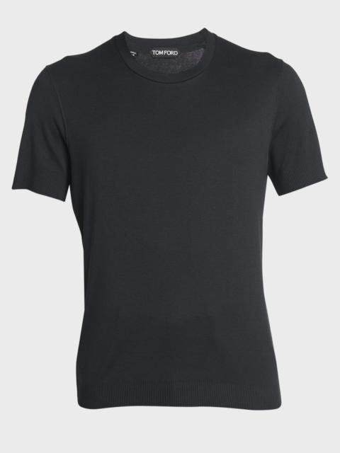 TOM FORD Men's Short-Sleeve Crewneck Sweater