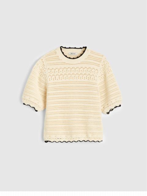 Madewell Textured Sweater Tee in 100% Cotton