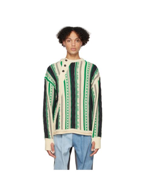 ADER error Green Frema Sweater
