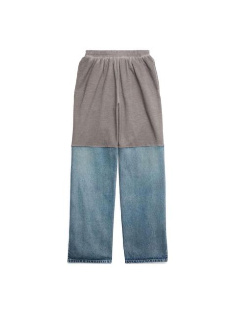BALENCIAGA Balenciaga Patched Sweatpant 'Grey Indigo' 745264TNW014012