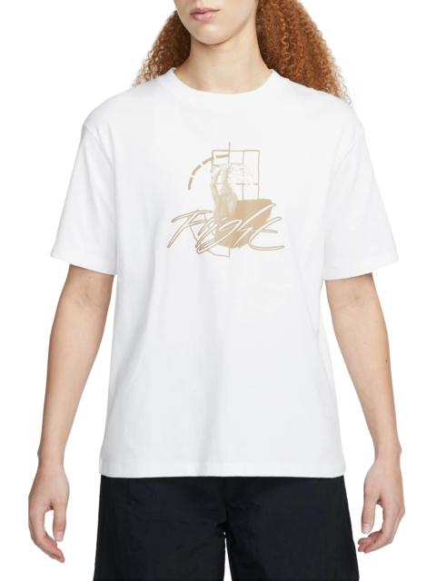 Flight Graphic T-Shirt in White/Desert